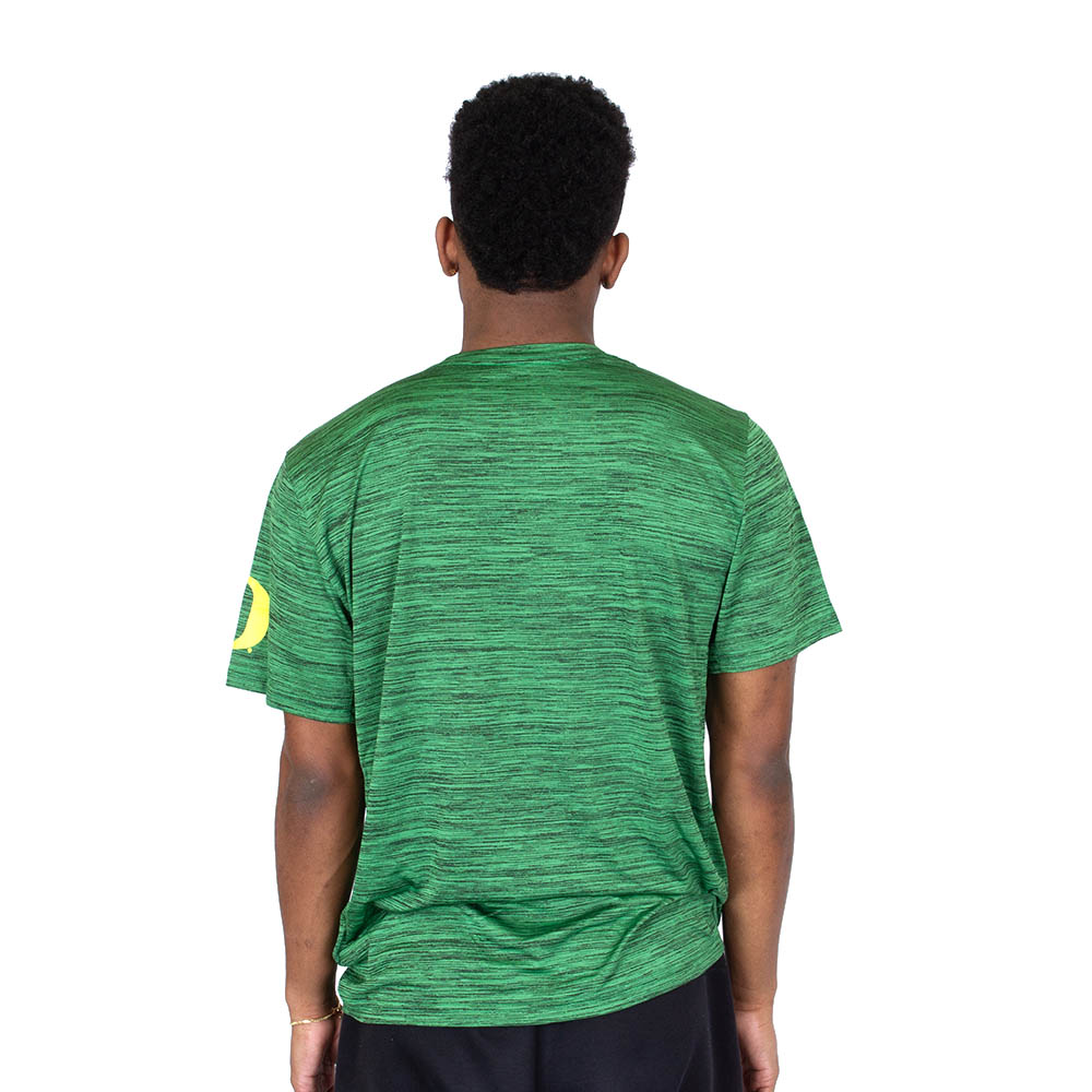 Classic Oregon O, Nike, Green, Crew Neck, Performance/Dri-FIT, Men, Baseball, Oregon baseball word-mark, Velocity, T-Shirt, 853983
